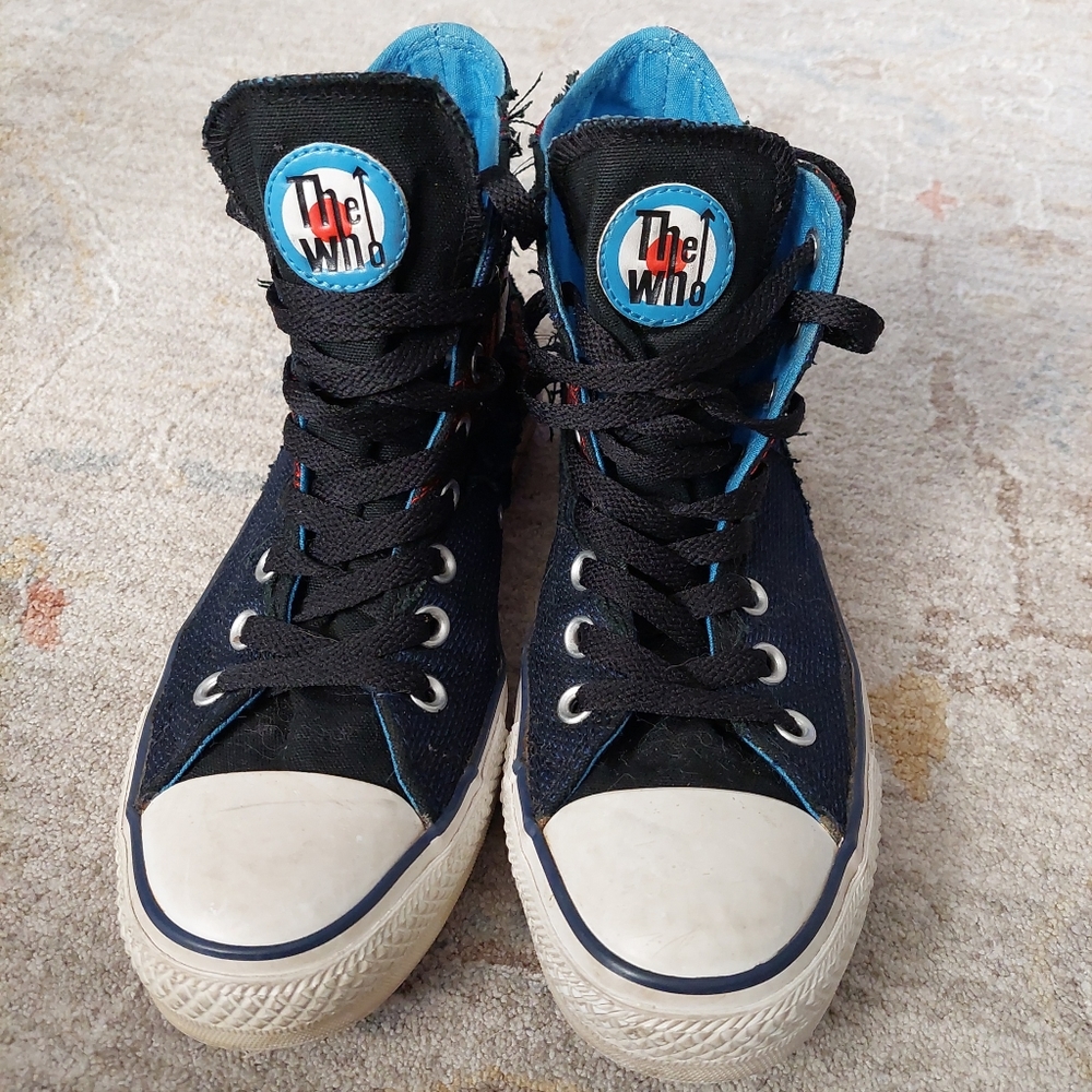 Converse All Star Mens 7 Women 9 The Who Limited Edition Distressed High Top
